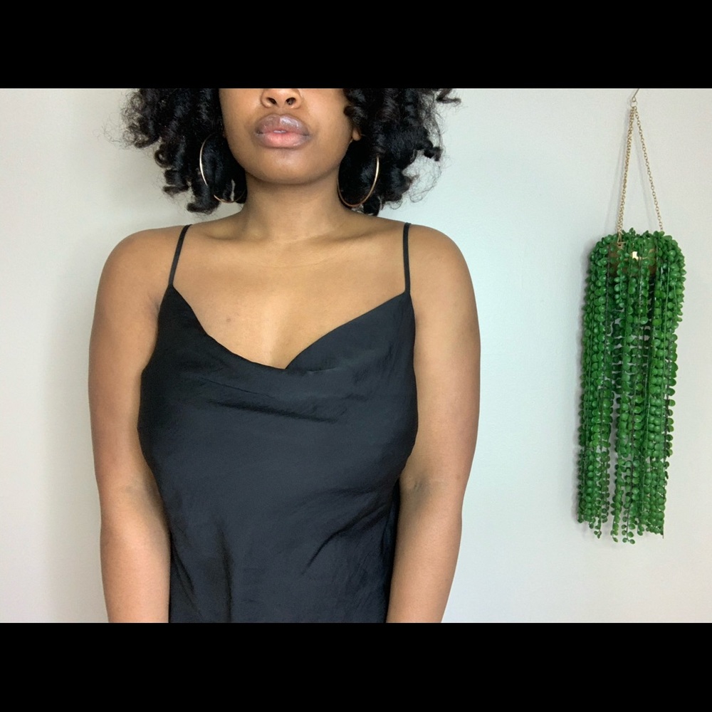 Silk black cami